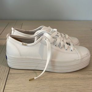 Keds stacked white sneaker